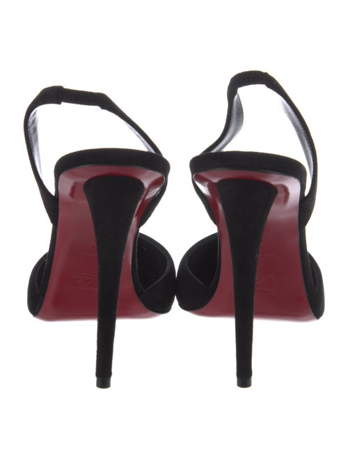 Christian Louboutin Suede Slingback Pumps