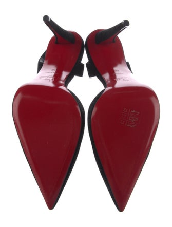 Christian Louboutin Suede Slingback Pumps