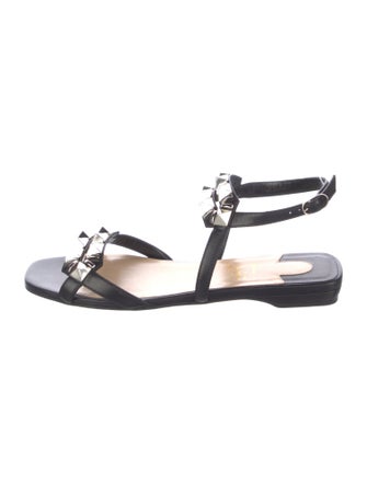 Christian Louboutin Leather Studded Accents Sandals