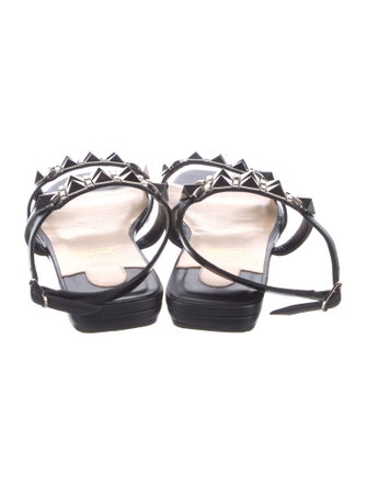 Christian Louboutin Leather Studded Accents Sandals
