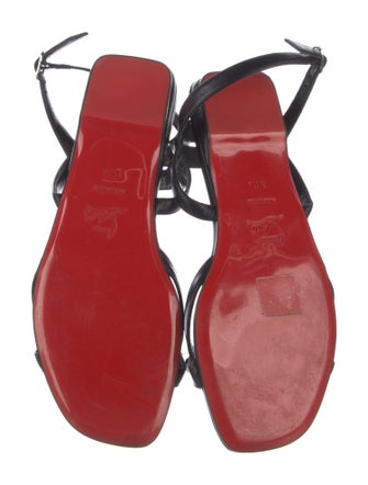 Christian Louboutin Leather Studded Accents Sandals