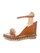 Christian Louboutin Spike Accents Leather Espadrilles