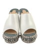 Christian Louboutin Leather Studded Accents Mules