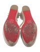 Christian Louboutin Spike Accents Leather Espadrilles