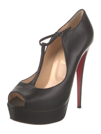 Christian Louboutin Leather T-Strap Pumps