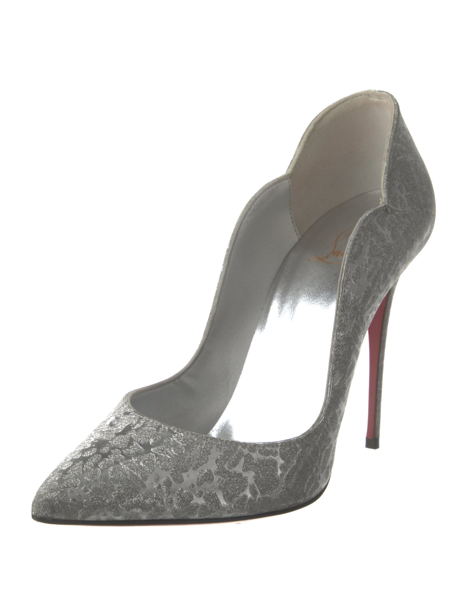 Christian Louboutin Glitter Glitter Accents Pumps