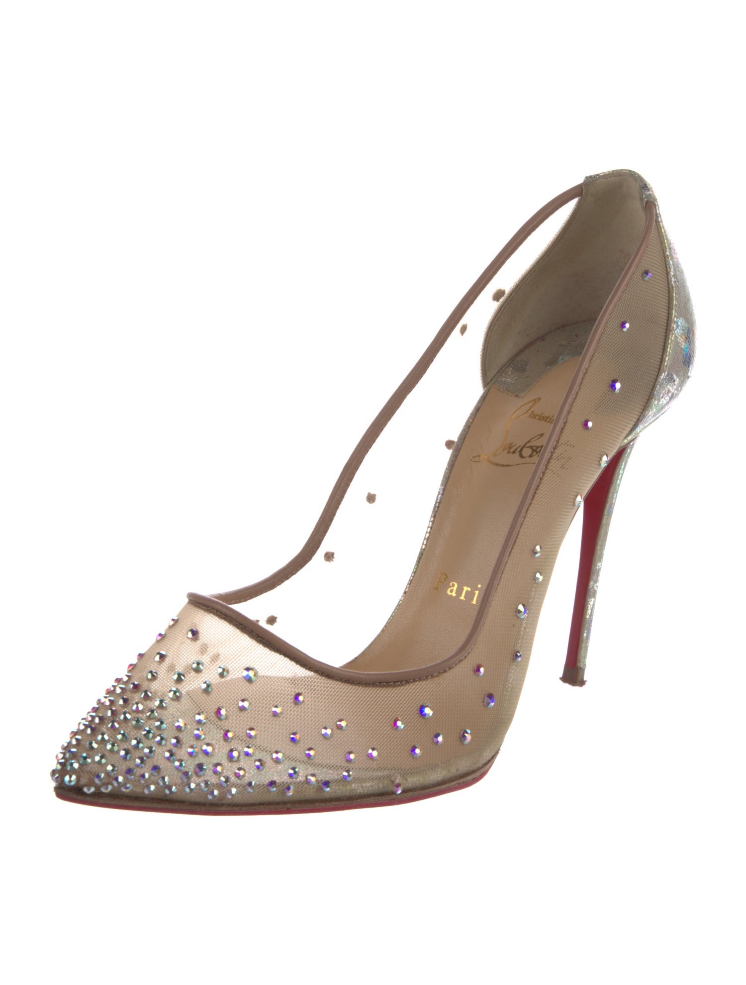 Christian Louboutin Mesh Mesh Accents Pumps