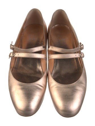 Christian Louboutin Leather Mary Jane Flats
