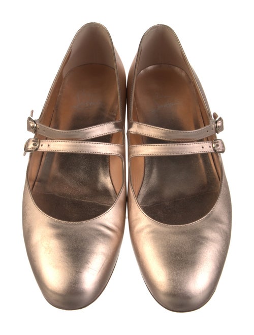Christian Louboutin Leather Mary Jane Flats