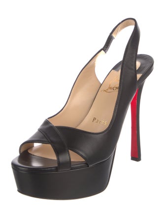 Christian Louboutin Leather Slingback Pumps