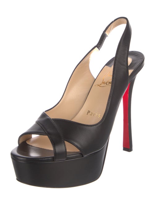 Christian Louboutin Leather Slingback Pumps