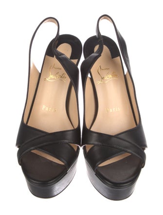 Christian Louboutin Leather Slingback Pumps