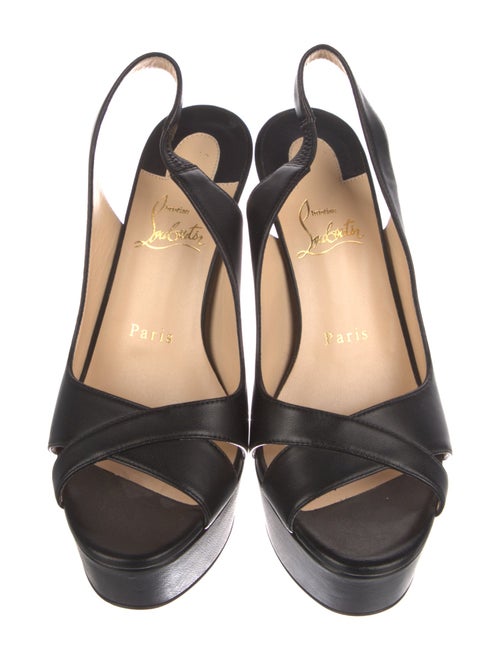 Christian Louboutin Leather Slingback Pumps