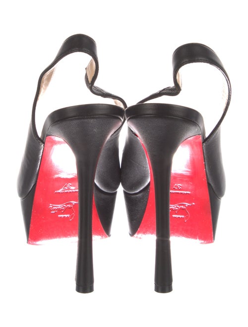 Christian Louboutin Leather Slingback Pumps