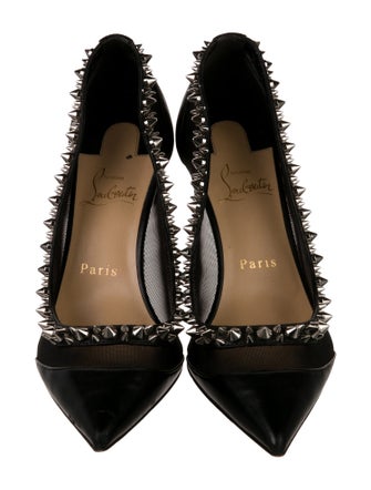 Christian Louboutin Galativi Spikes 85 Nappa Spike Accents Pumps