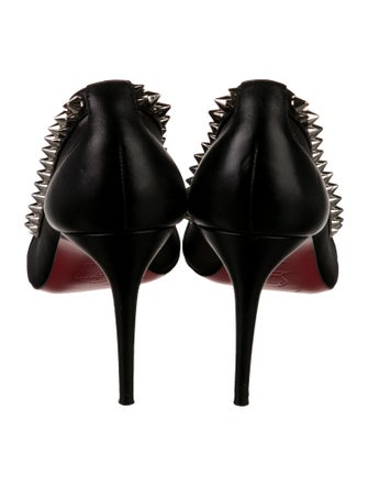 Christian Louboutin Galativi Spikes 85 Nappa Spike Accents Pumps