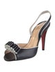 Christian Louboutin Leather Slingback Sandals