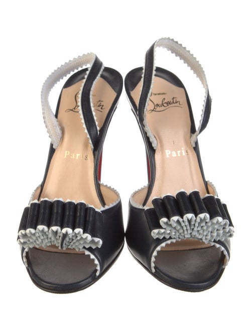 Christian Louboutin Leather Slingback Sandals