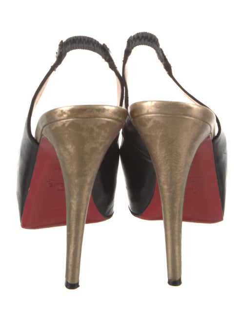 Christian Louboutin Leather Slingback Pumps