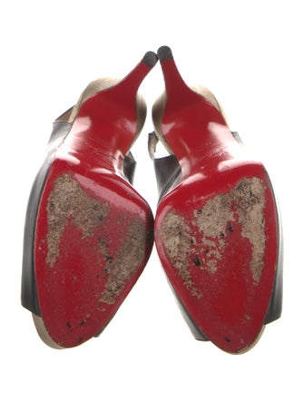 Christian Louboutin Leather Slingback Pumps