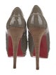 Christian Louboutin Patent Leather Whipstitch Trim Pumps