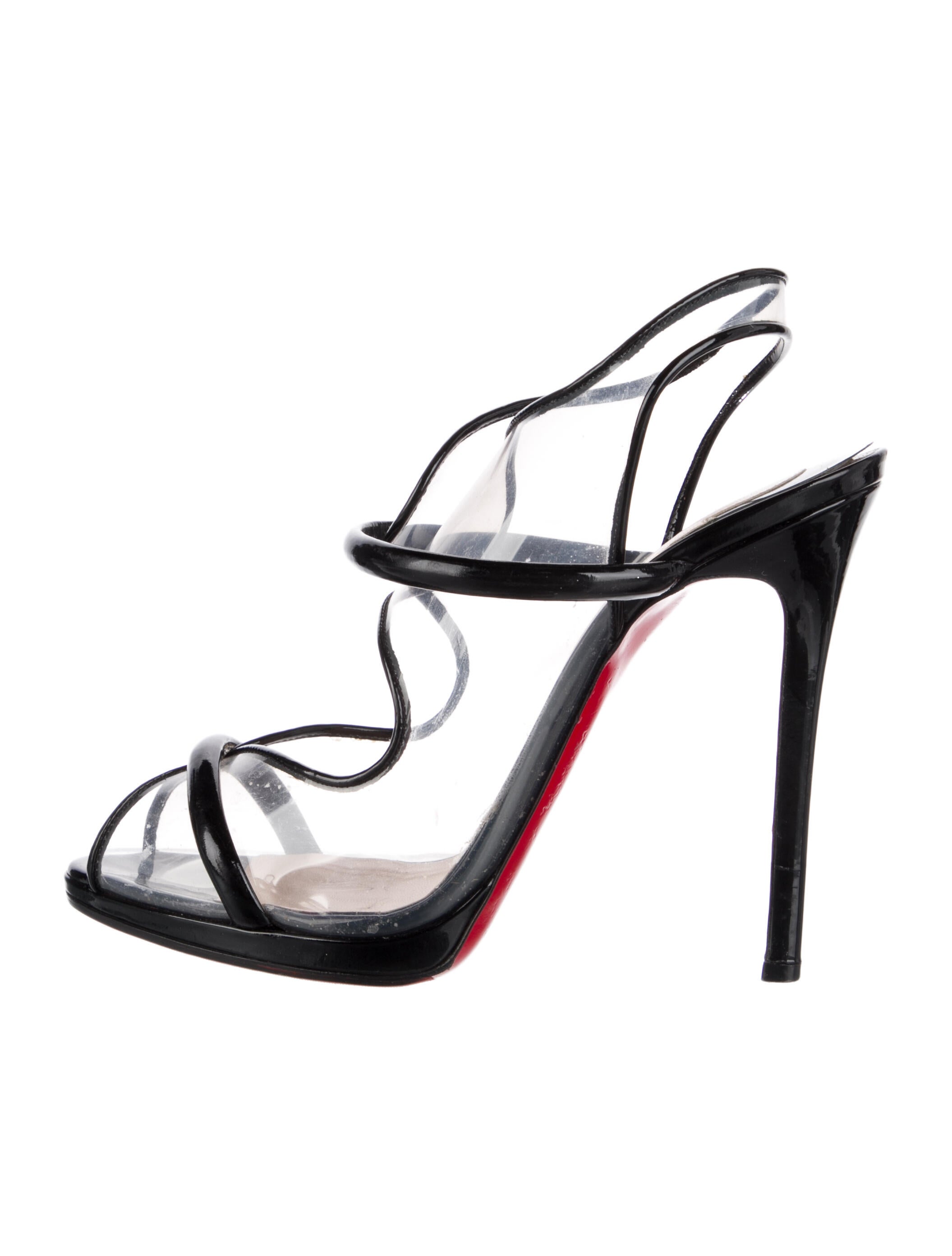 Christian Louboutin Patent Leather T-Strap Pumps