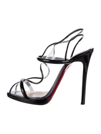 Christian Louboutin Patent Leather T-Strap Pumps