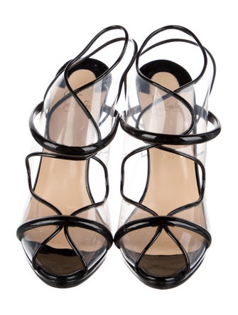 Christian Louboutin Patent Leather T-Strap Pumps