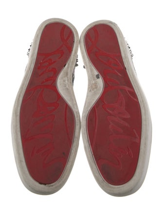 Christian Louboutin Rockstud Spike Sequins Sneakers