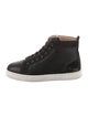 Christian Louboutin Leather Grosgrain Trim Sneakers