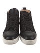 Christian Louboutin Leather Grosgrain Trim Sneakers