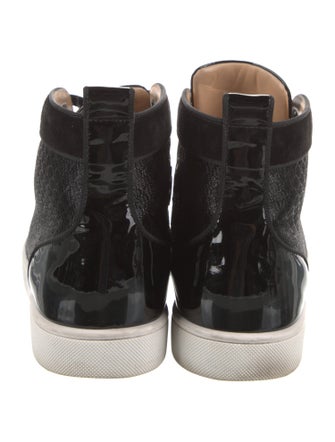 Christian Louboutin Leather Grosgrain Trim Sneakers