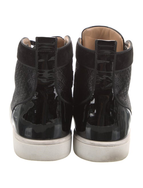 Christian Louboutin Leather Grosgrain Trim Sneakers