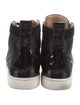 Christian Louboutin Leather Grosgrain Trim Sneakers