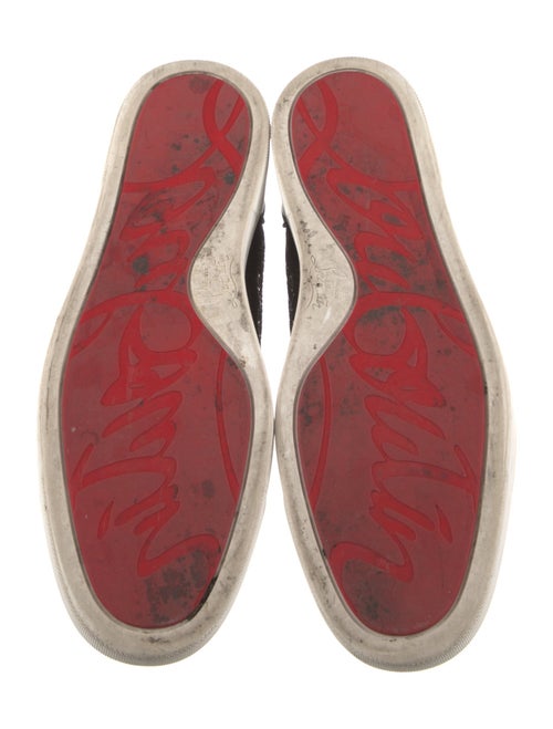 Christian Louboutin Leather Grosgrain Trim Sneakers