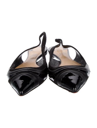 Christian Louboutin Patent Leather Slingback Flats