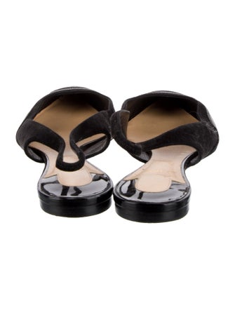 Christian Louboutin Patent Leather Slingback Flats