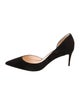 Christian Louboutin Suede D'Orsay Pumps