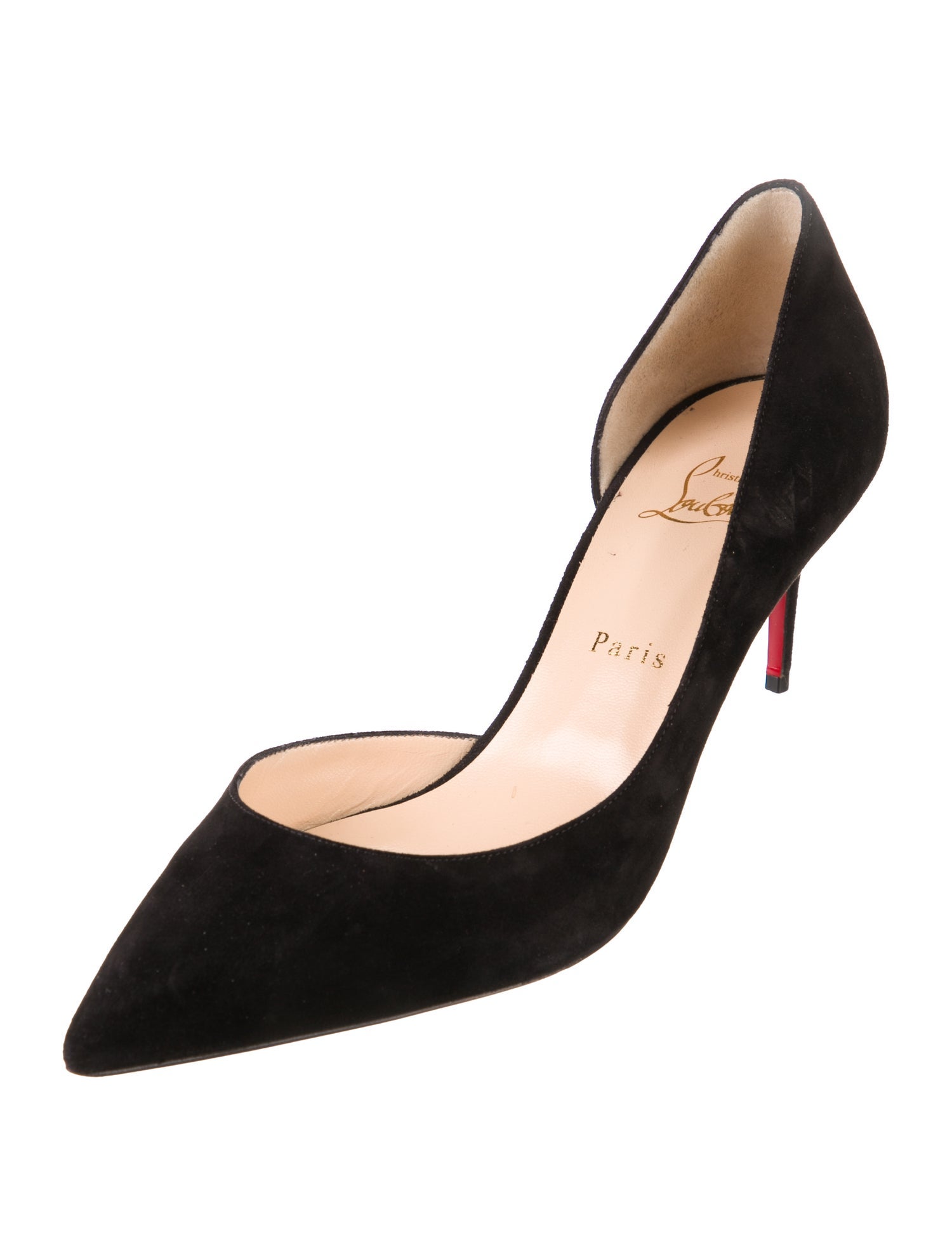 Christian Louboutin Suede D'Orsay Pumps