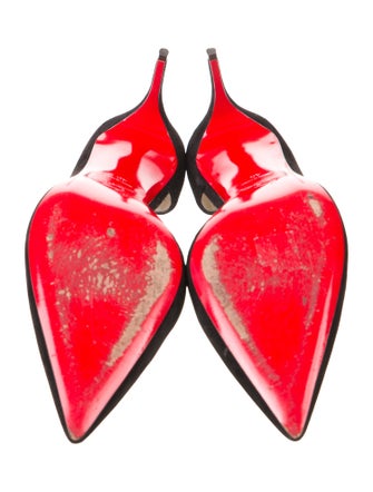 Christian Louboutin Suede D'Orsay Pumps