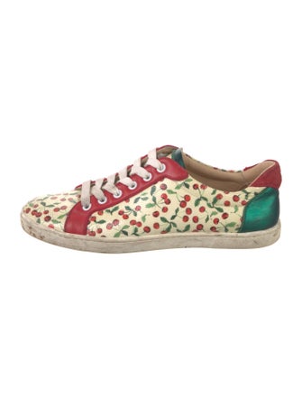 Christian Louboutin Patent Leather Printed Sneakers