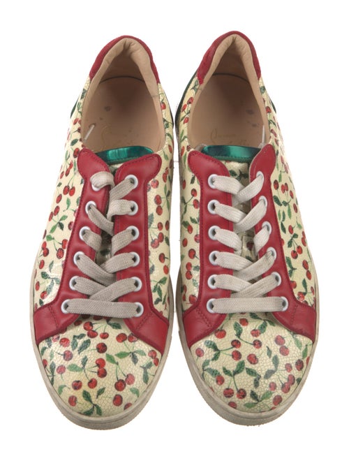 Christian Louboutin Patent Leather Printed Sneakers