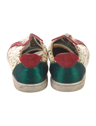 Christian Louboutin Patent Leather Printed Sneakers