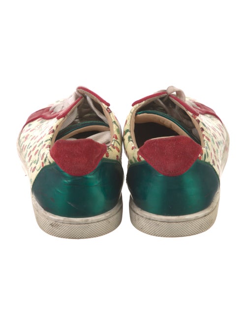Christian Louboutin Patent Leather Printed Sneakers