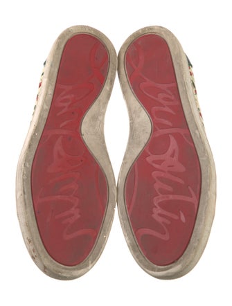 Christian Louboutin Patent Leather Printed Sneakers