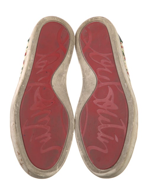 Christian Louboutin Patent Leather Printed Sneakers