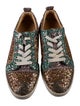 Christian Louboutin Glitter Colorblock Pattern Sneakers