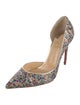 Christian Louboutin Sequins Patterned D'Orsay Pumps