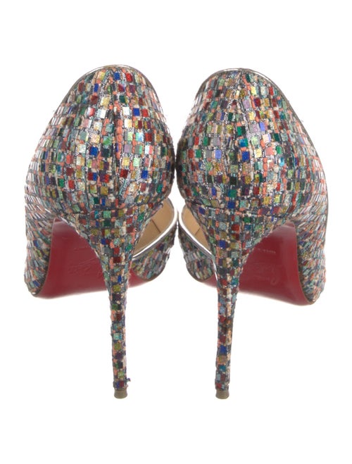 Christian Louboutin Sequins Patterned D'Orsay Pumps