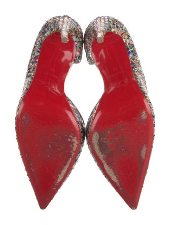 Christian Louboutin Sequins Patterned D'Orsay Pumps